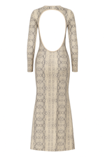 Unique Snake Ribbed Dress