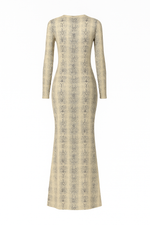 Unique Snake Ribbed Dress