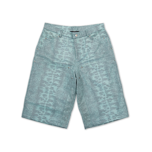 Snake Skin Vinyl Shorts